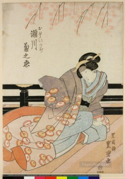 Japanese Painting - the kabuki actor segawa kikunojo v as okuni gozen 1825 Utagawa Toyokuni Japanese